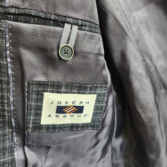 Linen Silk Wool Blend Grey Charcoal lightweight Blazer Suite Jacket Sports Coat - Picture 7 of 16